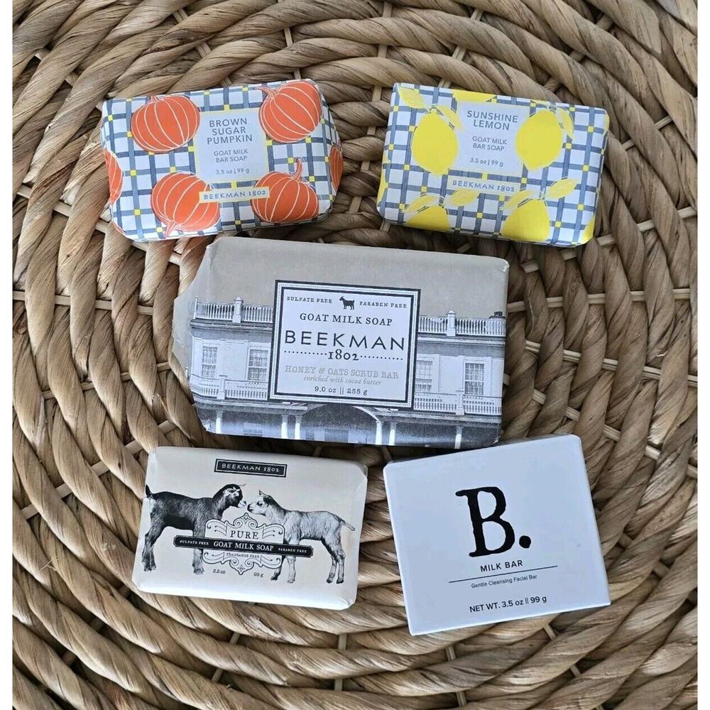 Beekman 1802 Pure Goat Milk‎ Bar Soap NEW (5 Total)